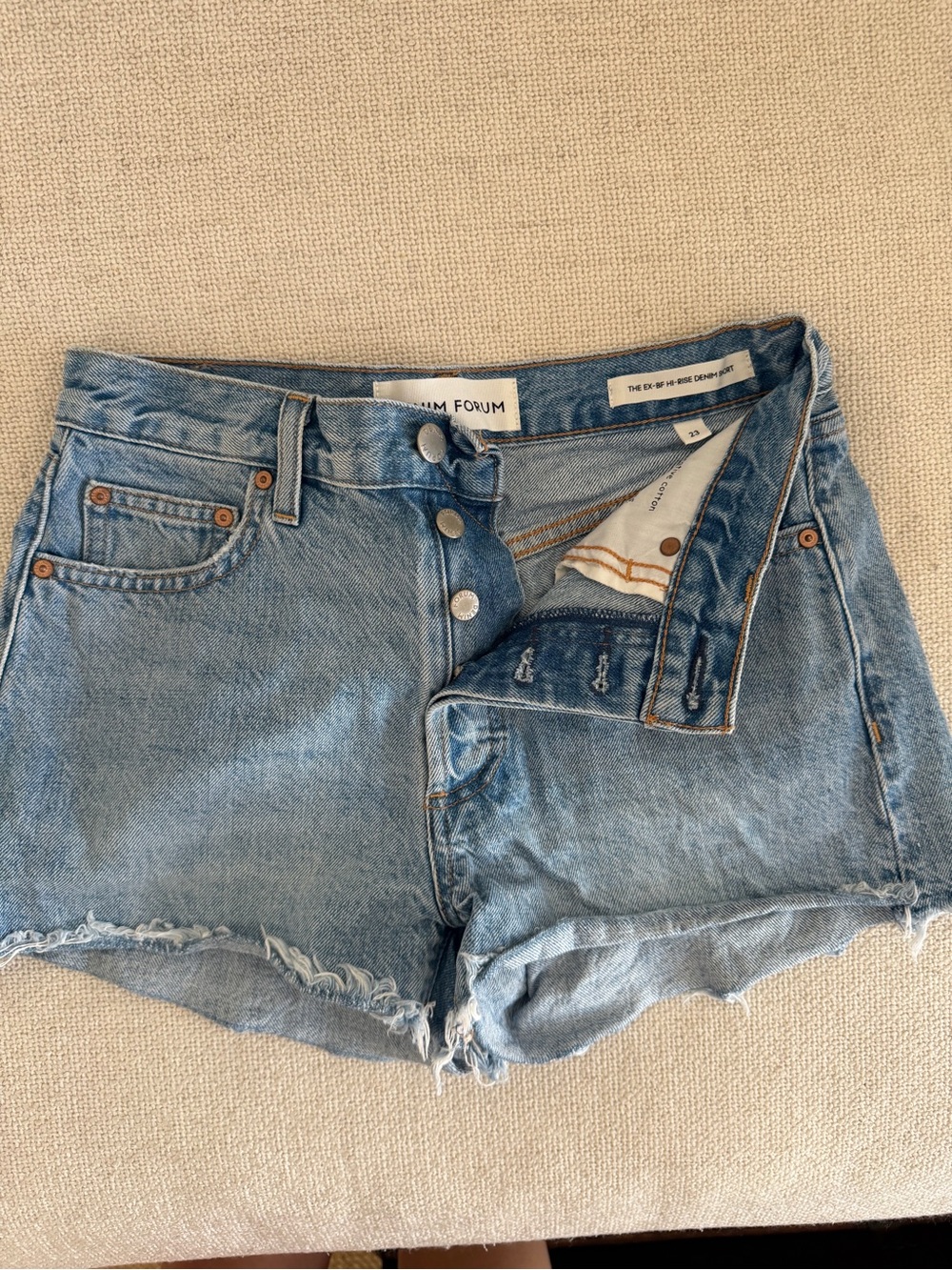 Denim Forum the Ex BF High-Rise Denim Short